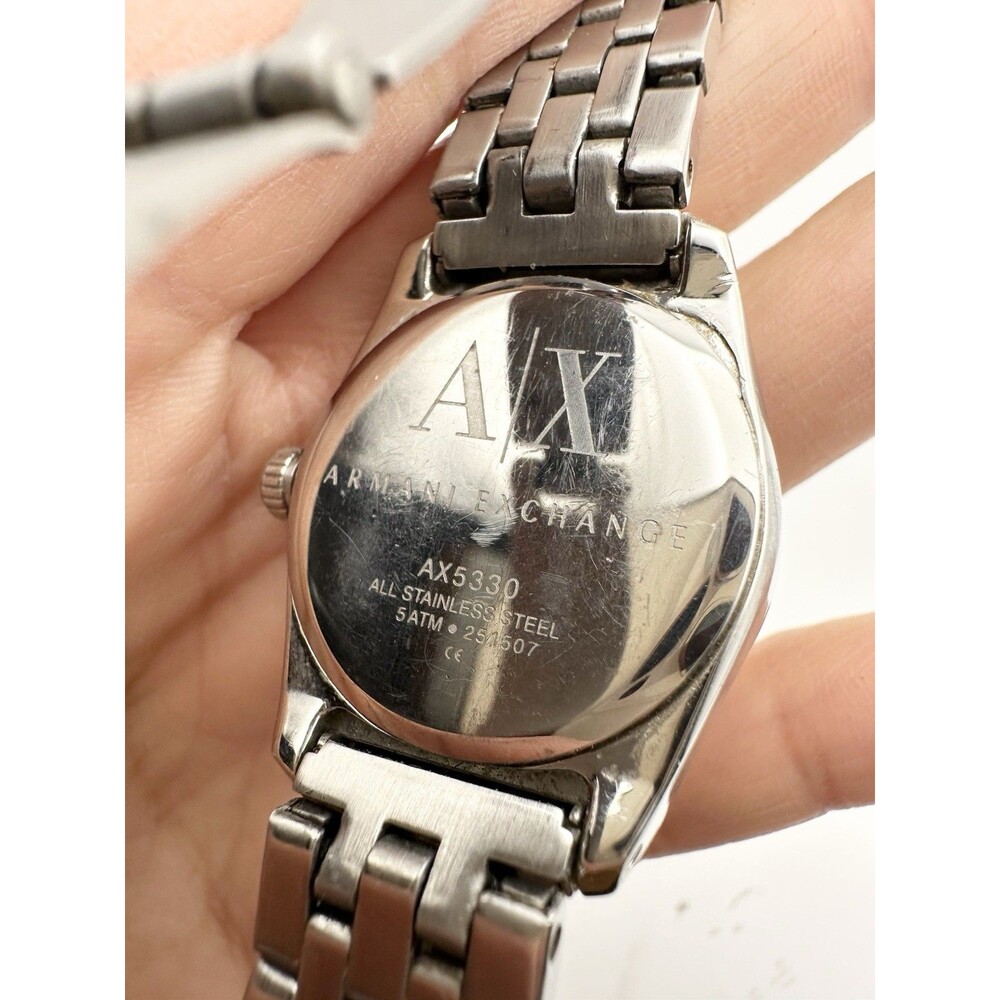 Armani Exchange AX5330 Miss Jackson MOP Dial Stainless Steel Women's Watch 6” - Picture 5 of 7